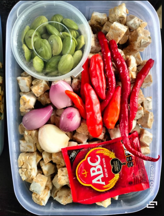 Tumis Tempe tanpa pete